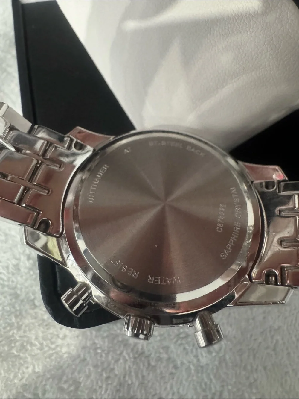 #171 Wittnauer Men’s Silver Crystal Chronograph Watch